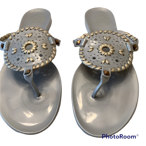Shoes - JACK ROGERS GEORGICA MEDALLION JELLY SANDALS 10